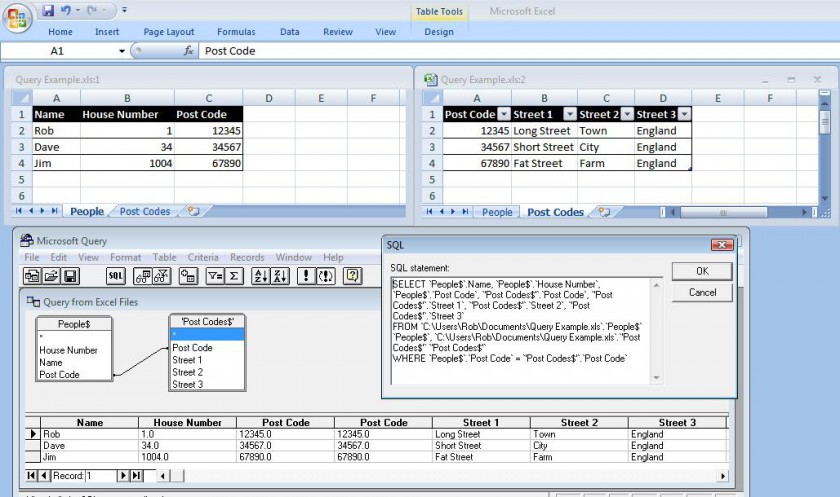 How to query Microsoft Excel with SQL | Rob Weeks